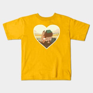 Daddy/Daughter Heeler Family Love Heart Kids T-Shirt